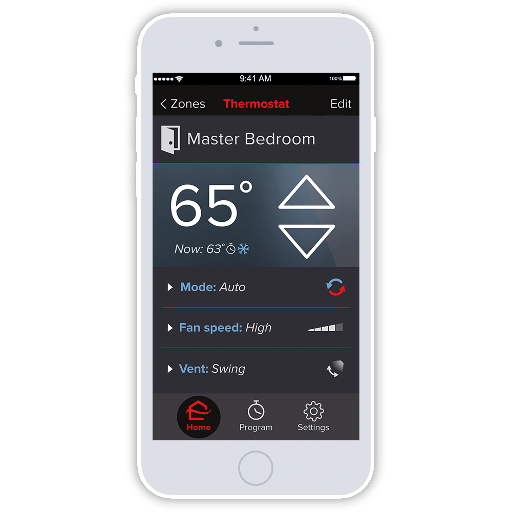 Mitsubishi Smartphone App kumo cloud control.