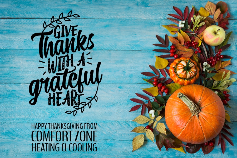 Give thanks with a grateful heart postcard