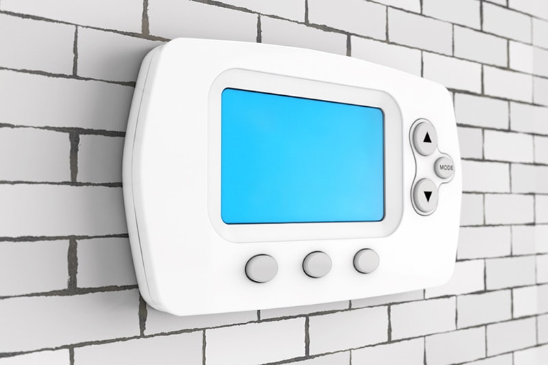 Blog Title: Why Is My Thermostat Blank? Photo: Blank Thermostat