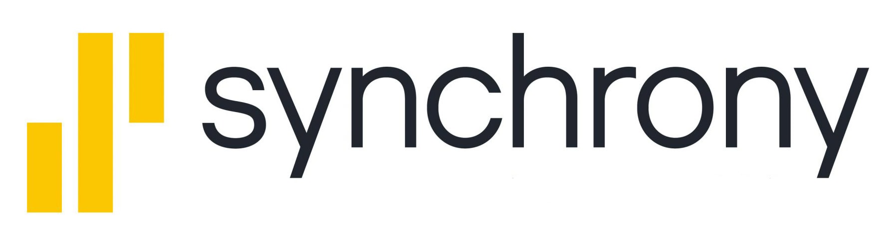 Synchrony Logo Gold Charcoal