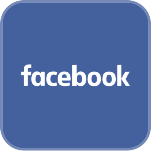 Facebook social media review icon.
